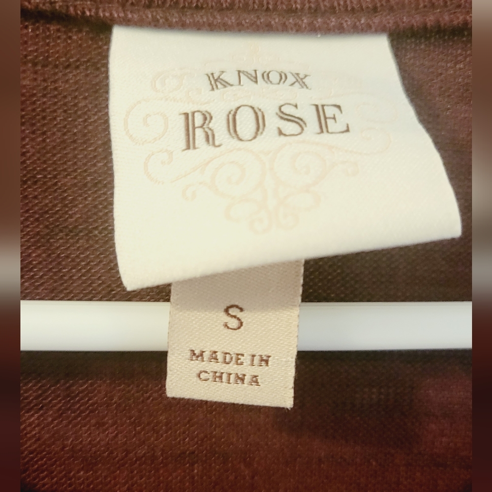 Knox Rose Maroon Small Oversized Top - Picture 3 of 3